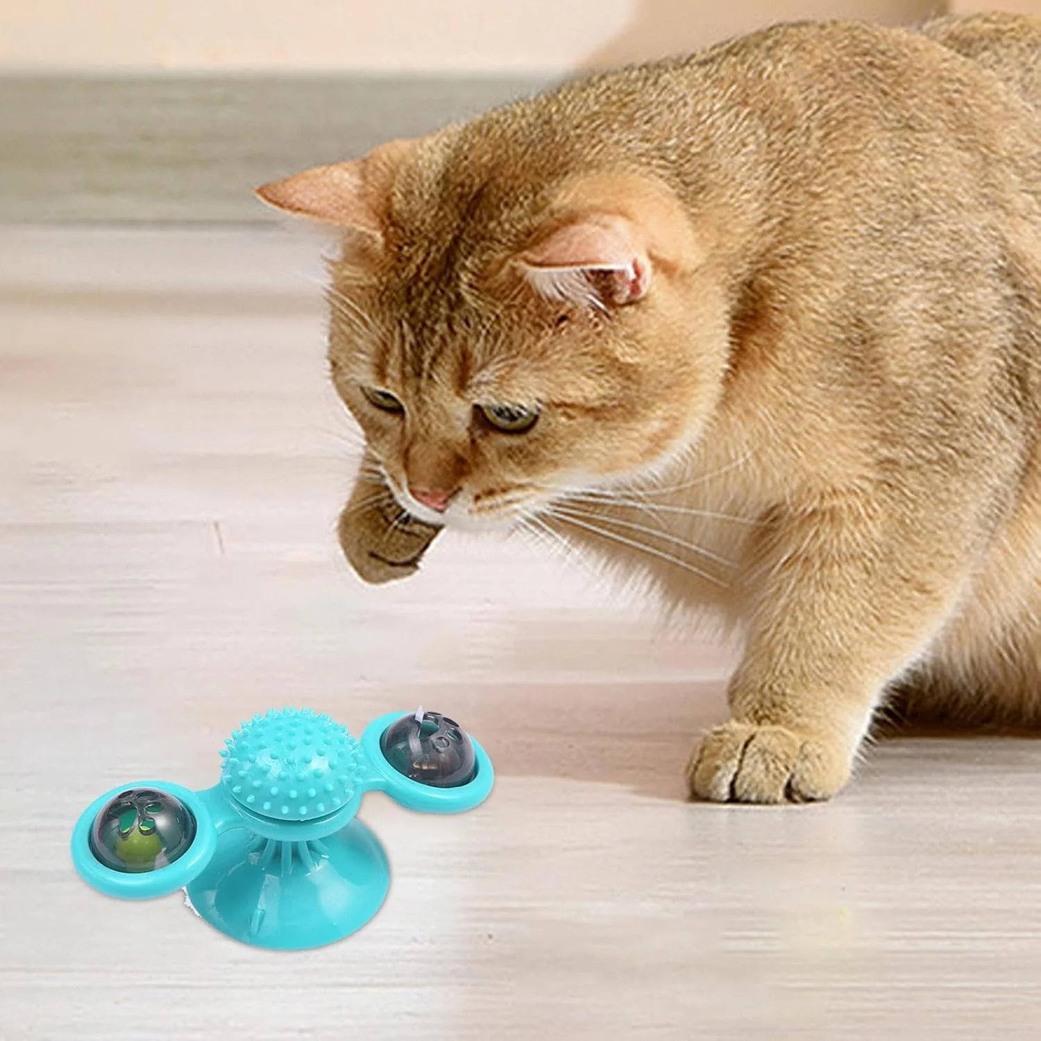 Kediler İçin Dönen Oyuncak – Duvara Yapışan Windmill Kedi Oyuncağı - Image 4