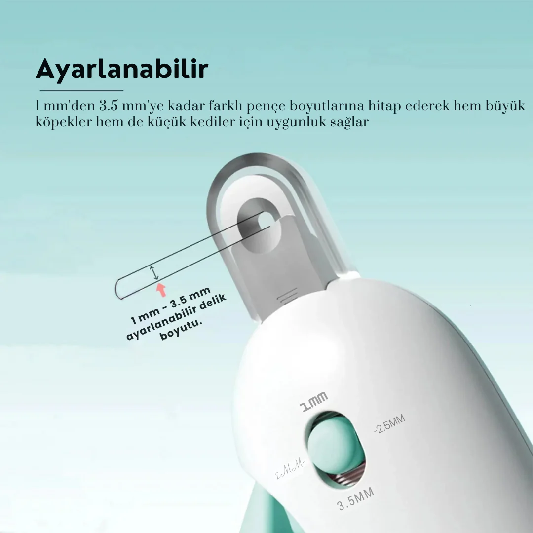 Törpülü Hazneli Ayarlanabilir Kedi Köpek Tırnak Makası - Image 6