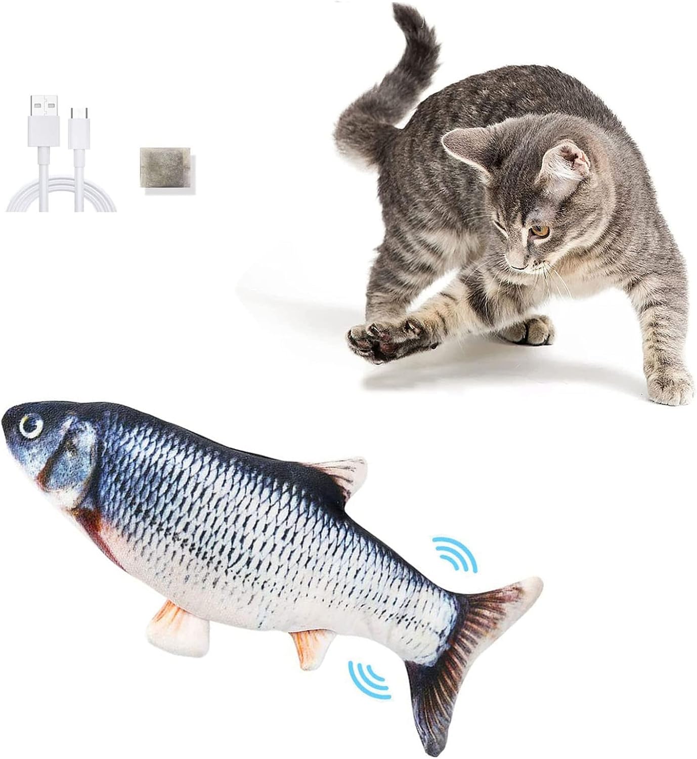 VetriFish - Hareketli Balık Kedi Oyuncağı Şarjlı - Image 5