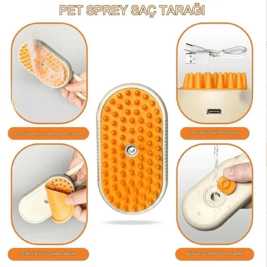 VetriBrush Masaj Etkili Tüy Temizleyici Tarak - Image 10