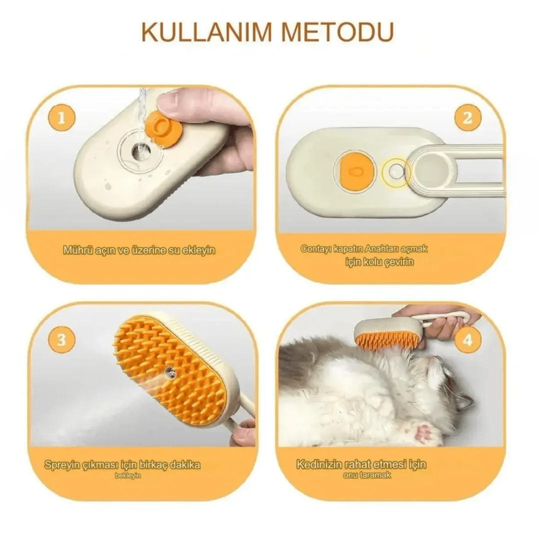 VetriBrush Masaj Etkili Tüy Temizleyici Tarak - Image 7
