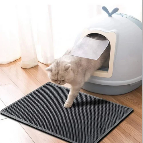 ⁠VetriMat Elekli Kedi Tuvalet Önü Paspası Kedi Kumu Paspası - Image 3